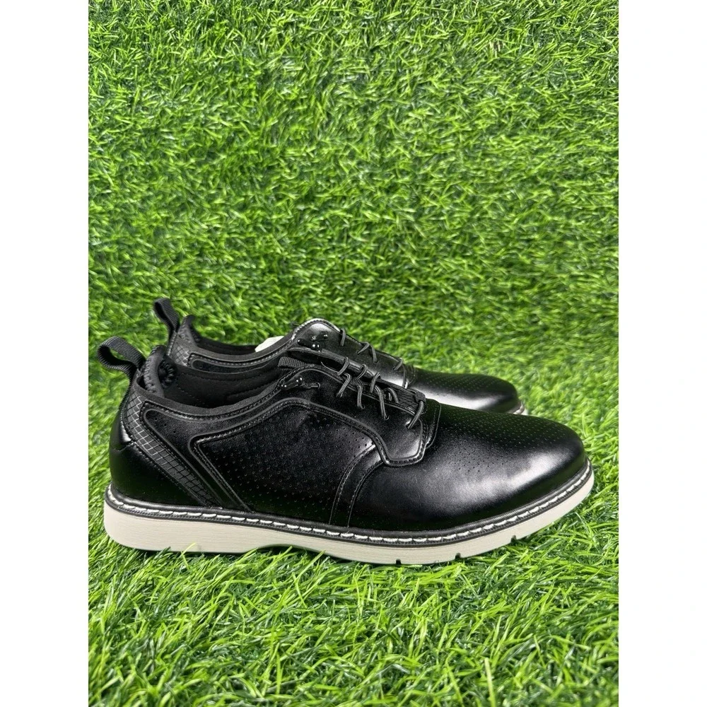 Stacy Adams 43445-001 Shoes Boys Size 7 Black Lace Up Dress Oxford Synthetic
